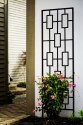 78-Inch Black Contemporary Trellis